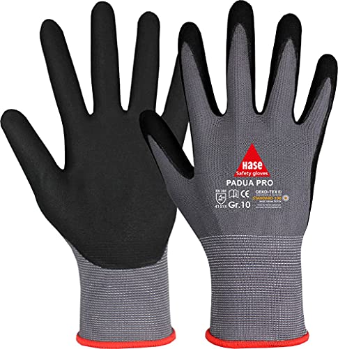 PADUA PRO, Montagehandschuh aus Nylon/Micro-Nitrilschaum Gr. 6-11, Kat. II, EN 388, OEKO-TEX 6 5 Paar von METALXACT