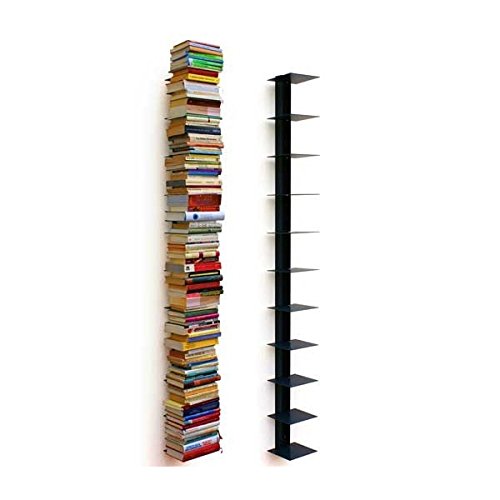 Haseform Bücherturm 170 cm anthrazit Bücherregal Wandregal von Haseform