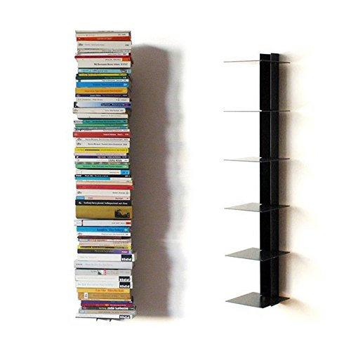 Haseform Bücherturm 90 cm (für 1 m Bücher) anthrazit Bücherregal Wandregal von Haseform