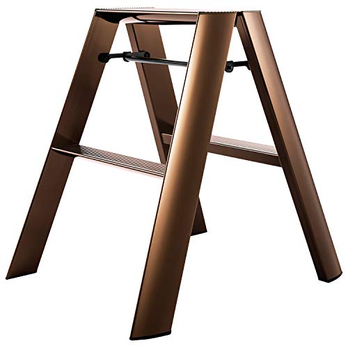 Hasegawa Ladders Lucano Tritthocker Premium Edition 2 Stufen Bronze Hasegawa Ladders Lucano Tritthocker Premium Edition 2 Stufen Bronze von Hasegawa