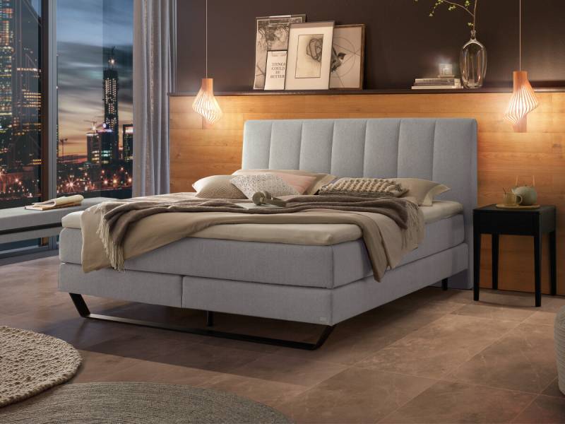 Hasena Boxspringbett Ambra Pronto 140 x 200 cm Pace sand (842) Lovely Top von Hasena Pronto