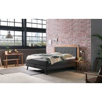 HASENA Boxspringbett Oakland, Boxspringbett, Industrial Look, Kopfteil aus Wildeiche, Used-Look von Hasena