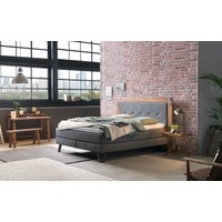HASENA Boxspringbett Oakland, Boxspringbett, Industrial Look, Kopfteil aus Wildeiche, Used-Look von Hasena