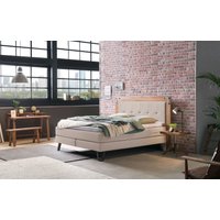 HASENA Boxspringbett Oakland, Boxspringbett, Industrial Look, Kopfteil aus Wildeiche, Used-Look von Hasena