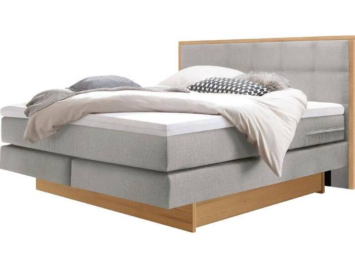 HASENA Boxspringbett Ottawa, Boxspringbett, wählbare Polsterbezüge, zwei Bettkästen aus Eiche, grau, Matratze H3, mit Topper Base, Liegekomfort fest HASENA Boxspringbett Ottawa, Boxspringbett, wählbare Polsterbezüge, zwei Bettkästen aus Eiche, grau, Matratze H3, mit Topper Base, Liegekomfort fest von Hasena