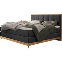 HASENA Boxspringbett Villa, Boxspringbett, edle Polsterteile, Sockel und Kopfteil aus heller Eiche von Hasena
