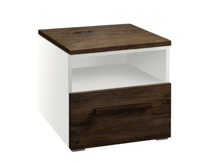 HASENA Nachttisch, braun, Nussbaum Massivholz, Nussbaum Massivholz HASENA Nachttisch, braun, Nussbaum Massivholz, Nussbaum Massivholz von Hasena