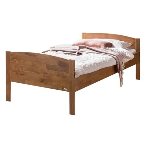 Hasena Adele Komfortbett Seniorenbett Eiche urban Brandy 100x200 von Hasena