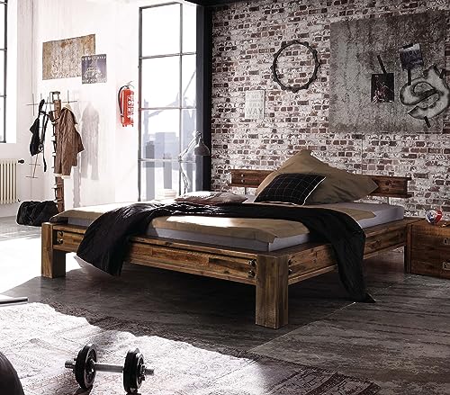 Hasena Bettgestell San Luca Akazie vintage brown 160x200 von Hasena