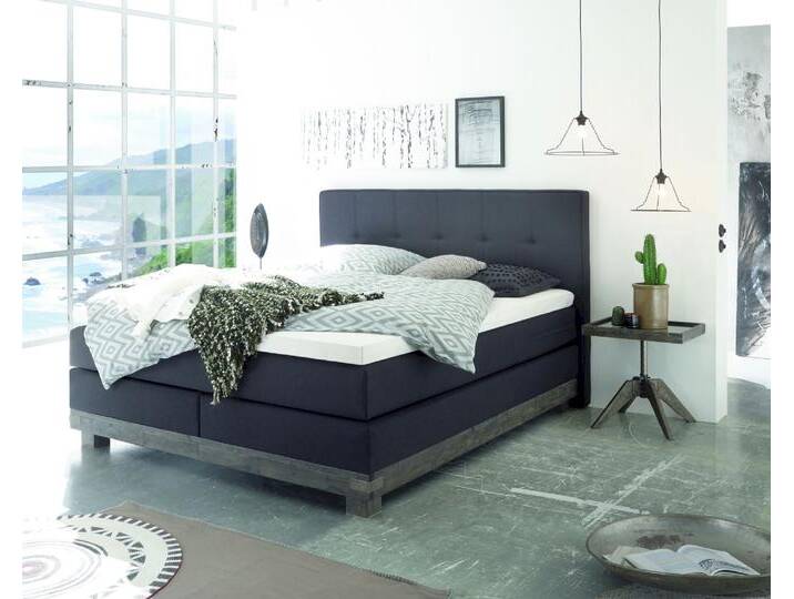 Hasena Boxspringbett Pronto Boston 180x200 cm / Akazie Vintage braun, lackiert / Pepe Anthrazit 328 / Agrea-Top Hasena Boxspringbett Pronto Boston 180x200 cm / Akazie Vintage braun, lackiert / Pepe Anthrazit 328 / Agrea-Top von Hasena