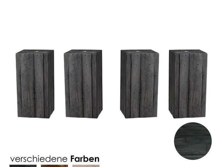 Hasena Factory-Line Füsse Ivio 4er-Set / 10 cm / Nussbaum, geölt von Hasena