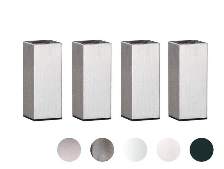 Hasena Factory-Line Füsse Mico 4er-Set / 10 cm / chrom von Hasena
