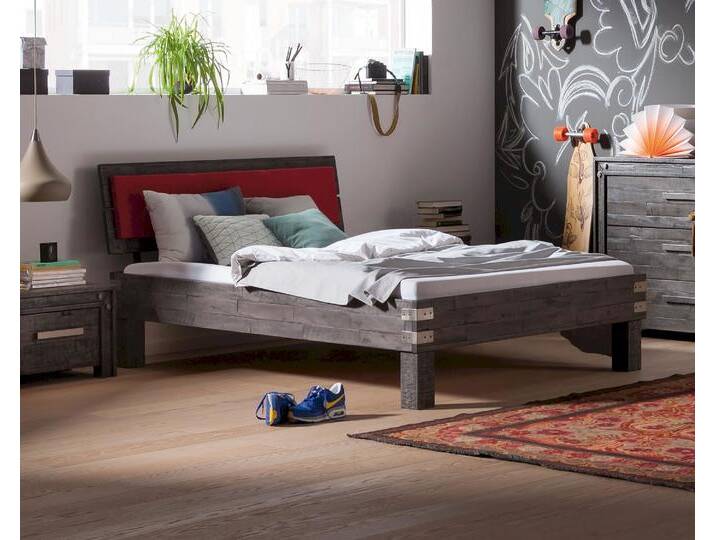 Hasena Factory-Line Massivholzbett Ivio/Arcada 160x200 cm grau von Hasena