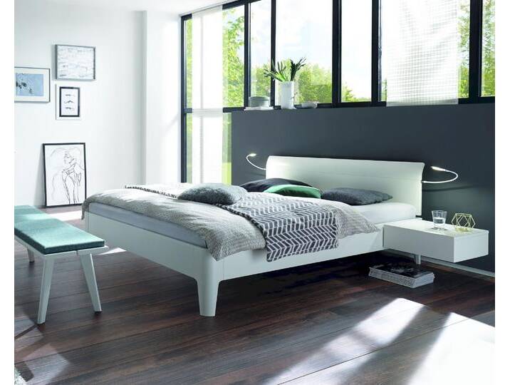 Hasena Fine-Line Massivholzbett Syma Xylo/Vola 160x200 cm / Buche weiss deckend, lackiert Hasena Fine-Line Massivholzbett Syma Xylo/Vola 160x200 cm / Buche weiss deckend, lackiert von Hasena