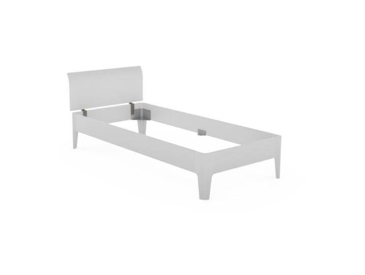 Hasena Fine Line Vola Syma Xylo Massivholzbett inkl. Kopfteil - Buche weiß lackiert , 90 x 200 von Hasena