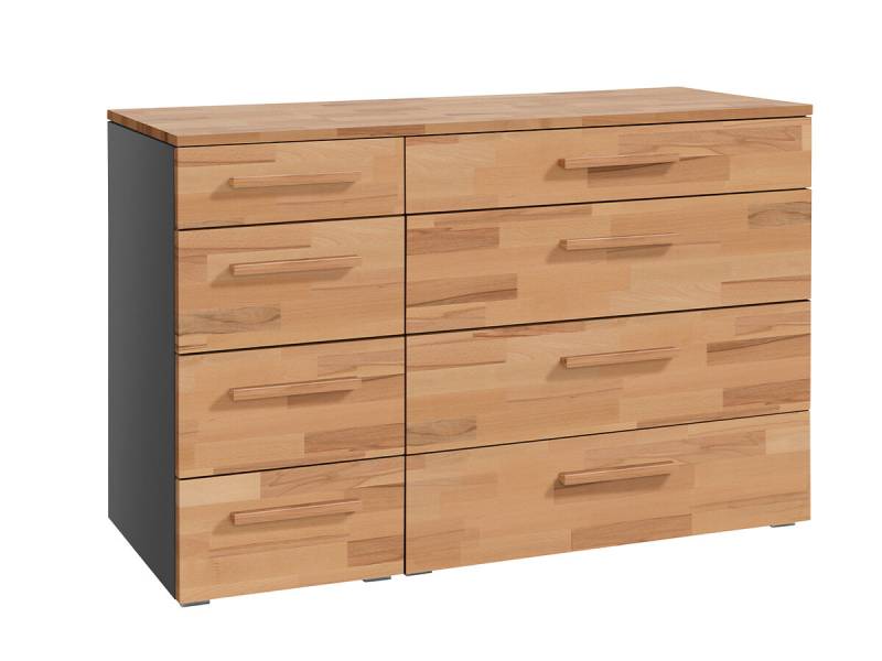 Hasena Selezione Kommode Cassino anthrazit Kernbuche natur, geölt zerlegt von Hasena