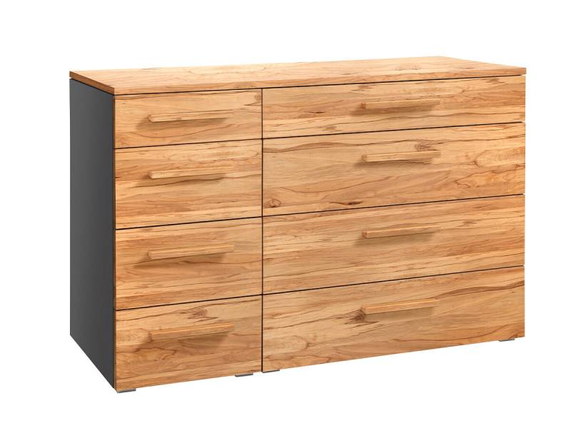 Hasena Selezione Kommode Cassino anthrazit Wildbuche natur, geölt zerlegt von Hasena