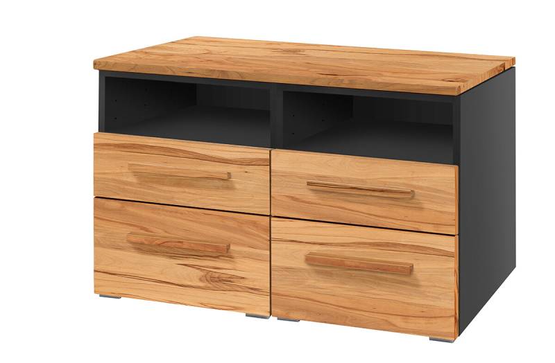 Hasena Selezione Kommode Dowio anthrazit Wildbuche natur, geölt zerlegt von Hasena