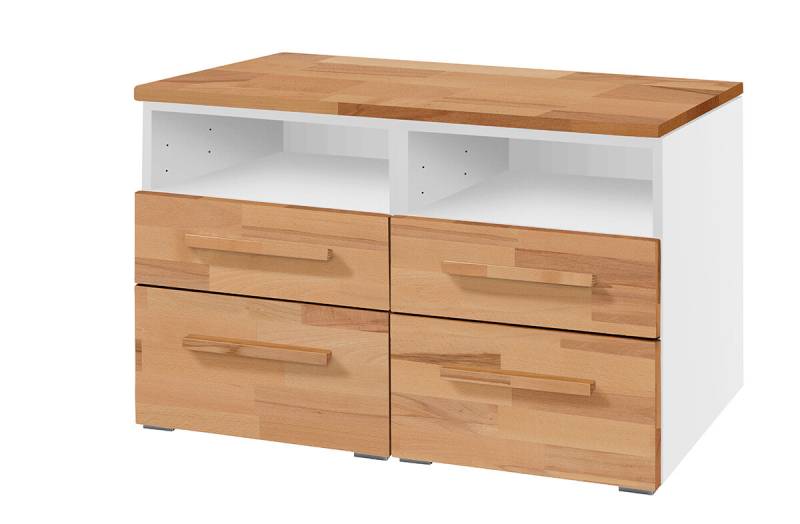 Hasena Selezione Kommode Dowio weiss Kernbuche natur, geölt zerlegt von Hasena
