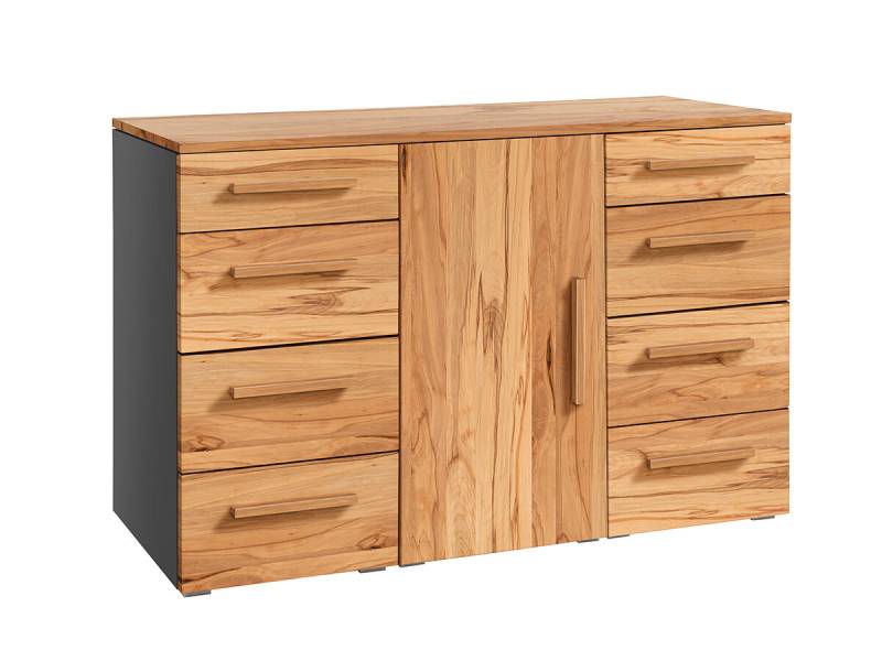 Hasena Selezione Kommode Incentro anthrazit Wildbuche natur, geölt zerlegt von Hasena