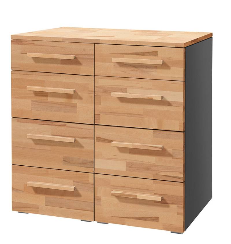 Hasena Selezione Kommode Quatrine anthrazit Kernbuche natur, geölt zerlegt von Hasena