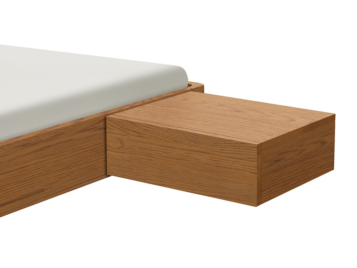 Hasena Nachttisch Caja Oak-Line Eiche cognac, gebürstet, geölt (91) von Hasena