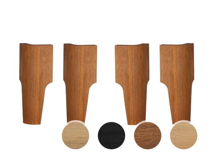 Hasena Oak-Line Füsse Xylo 4er-Set / 25 cm / Nussbaum, geölt Hasena Oak-Line Füsse Xylo 4er-Set / 25 cm / Nussbaum, geölt von Hasena