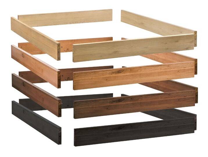 Hasena Oak-Line Massivholz Bettrahmen Modul 18 140x210 cm / Eiche natur, gebürstet, geölt von Hasena
