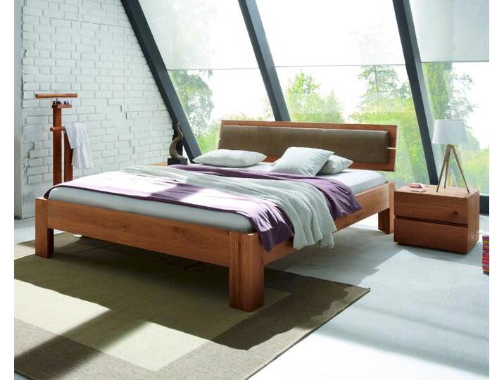 Hasena Oak-Line Massivholzbett Alpa/Corno 100x200 cm / Eiche graphit, gebürstet, geölt Hasena Oak-Line Massivholzbett Alpa/Corno 100x200 cm / Eiche graphit, gebürstet, geölt von Hasena