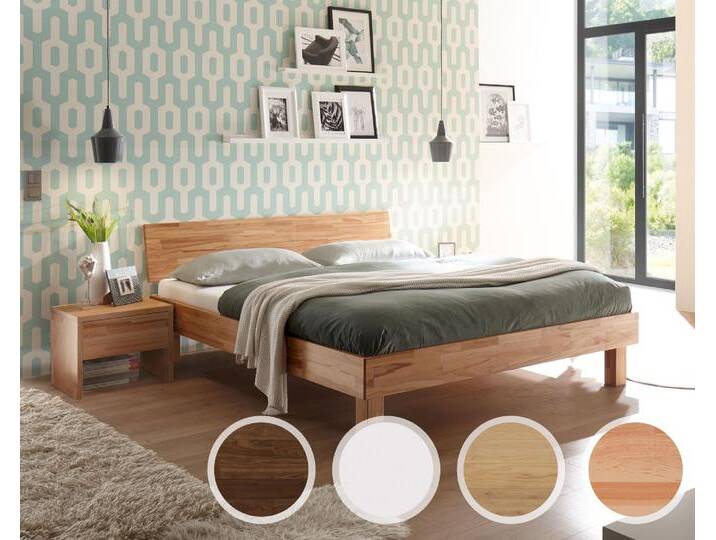 Hasena Pronto »Forti« Massivholzbett 200x200 cm / Buche weiss deckend, lackiert / 25 cm Hasena Pronto »Forti« Massivholzbett 200x200 cm / Buche weiss deckend, lackiert / 25 cm von Hasena