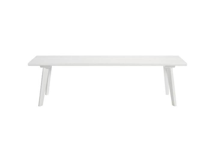 Hasena SITZBANK, Weiß, 2-Sitzer, 140x38x37 cm, in verschiedenen Holzarten erhältlich, Esszimmer, Bänke, Sitzbänke von Hasena