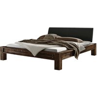 Hasena San Felipe Massivholzbett Vintage Brown Kopfteile gepolstert Hasena San Felipe Massivholzbett Vintage Brown Kopfteile gepolstert von Hasena