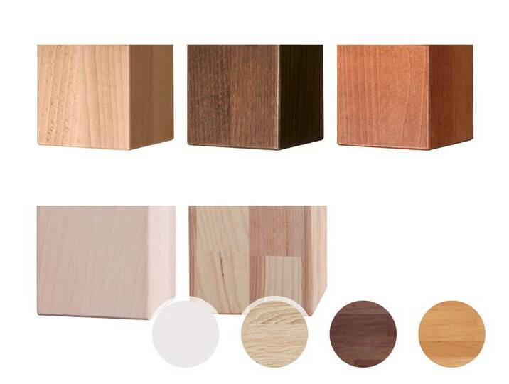 Hasena Top-Line Füsse Ivio 4er-Set / 10 cm / Eiche bright, geölt von Hasena