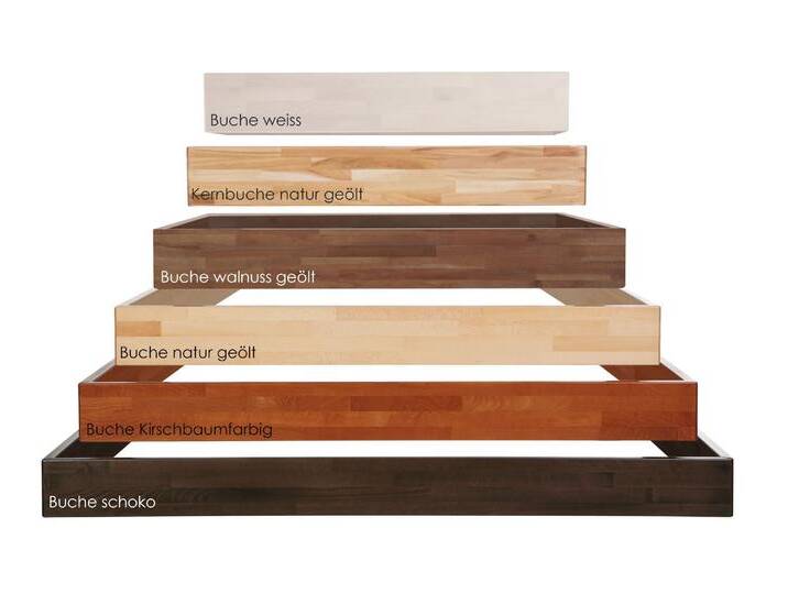 Hasena Wood-Line Bettrahmen Classic 16 Massivholz – erhältlich in 2 Holzarten und 52 Größen von Hasena