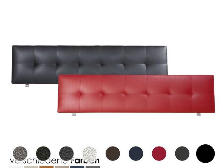 Hasena Wood-Line Kopfteil Ronna 140 cm / PK3 Buffalo 720 shale von Hasena