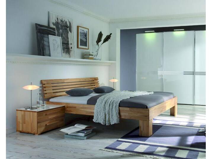 Hasena Wood-Line Massivholzbett Premium Massa/Litto 160x200 cm Buche weiss 20 cm Hasena Wood-Line Massivholzbett Premium Massa/Litto 160x200 cm Buche weiss 20 cm von Hasena
