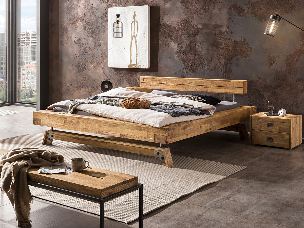 Xpress Hasena Factory-Line Massivholzbett Urban Block von Hasena
