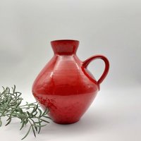 Elly Und Wilhelm Kuch Keramik Vase Rot Dunkelrot Kanne Henkelvase Elly Und Wilhelm Kuch Keramik Vase Rot Dunkelrot Kanne Henkelvase von HashtagVintageEsmee