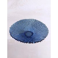 Glasschale Pavel Panek 70Er Sklo Union Tschechisch Pressglas Vintage Blau Struktur Glasschale Pavel Panek 70Er Sklo Union Tschechisch Pressglas Vintage Blau Struktur von HashtagVintageEsmee