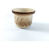 Übertopf Keramik Vintage Blätter Dekor Beige Braun Blumentopf Übertopf Keramik Vintage Blätter Dekor Beige Braun Blumentopf von HashtagVintageEsmee