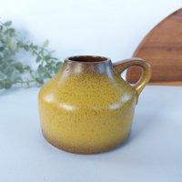 Vase Bückeburg Keramik Gelb Senfgelb Henkelvase 59/4137 von HashtagVintageEsmee