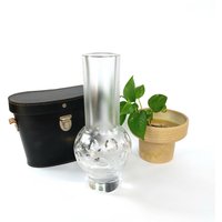 Vase Glas Satiniert Linsenschliff Schwer Fernsehturm 70Er Vintage Klarglas Geeist Vase Glas Satiniert Linsenschliff Schwer Fernsehturm 70Er Vintage Klarglas Geeist von HashtagVintageEsmee