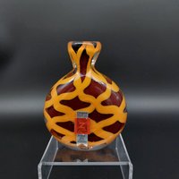 Vase Glas Schott Zwiesel Germany Orange Braun Vintage Vase Glas Schott Zwiesel Germany Orange Braun Vintage von HashtagVintageEsmee