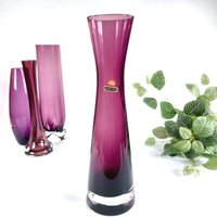Vase Ingrid Glas Lila Violett Überfang Hoch Vintage Mid Century Vase Ingrid Glas Lila Violett Überfang Hoch Vintage Mid Century von HashtagVintageEsmee