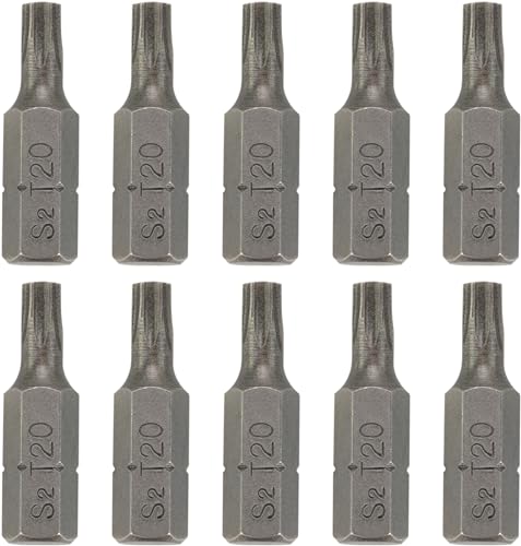 10 TORX Bits TX aus S2 Stahl T20 Schraubendreher Bit-Satz von HASKYY