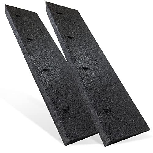 Bordsteinrampe Gummi schwarz 2X I Breite: 100 cm I Höhe: 70 mm I Rampe Gummikeil Rollstuhlrampe Auffahrrampe Auffahrkeil Auffahrhilfe Türschwellenrampe Autorampe von HASKYY