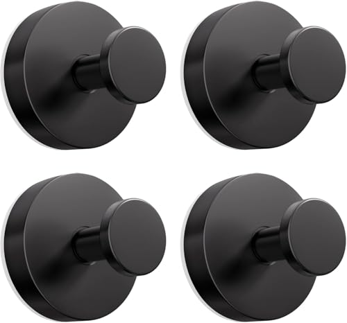 Saugnapfhaken Edelstahl - Extra Strong, Ohne Bohren, Entfernbar | Handtuchhalter ohne Bohren Schwarz, Klebehaken Extra Stark, Saughaken Extra Stark für Badezimmer, Schlafzimmer,Ein Packung mit 4 Stück Saugnapfhaken Edelstahl - Extra Strong, Ohne Bohren, Entfernbar | Handtuchhalter ohne Bohren Schwarz, Klebehaken Extra Stark, Saughaken Extra Stark für Badezimmer, Schlafzimmer,Ein Packung mit 4 Stück von Hasmuta