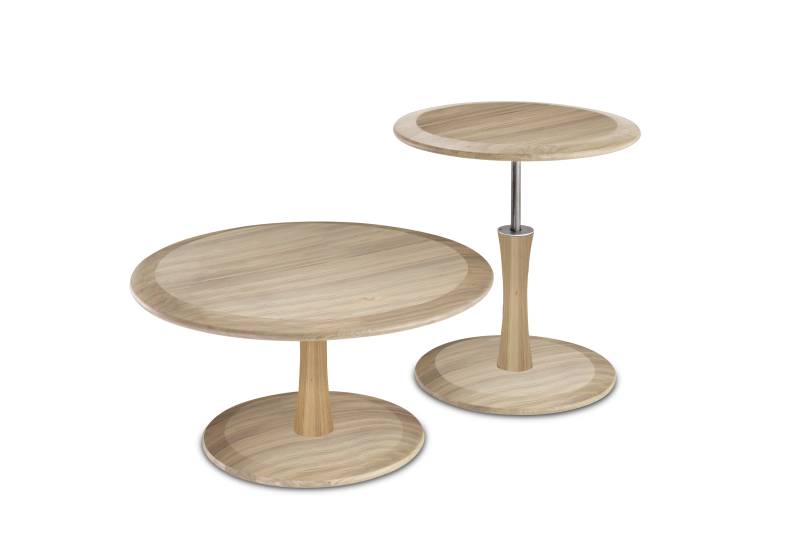 Hasse Möbel Collection Beistelltisch Ø ca. 80 cm, Höhe ca. 40 cm in Asteiche massiv/Asteiche massiv Hasse Möbel Collection Beistelltisch Ø ca. 80 cm, Höhe ca. 40 cm in Asteiche massiv/Asteiche massiv von Hasse Möbel Collection