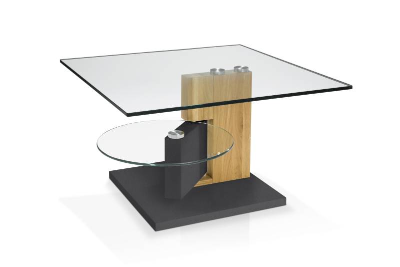 Hasse Möbel Collection Couchtisch 7229HK-45/61 ca. 80 x 80 cm, H45 in Platte Klarglas Hasse Möbel Collection Couchtisch 7229HK-45/61 ca. 80 x 80 cm, H45 in Platte Klarglas von Hasse Möbel Collection