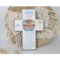 Taufgeschenk, Taufkreuz, Kreuz, Taufe, Taufspruch, Patengeschenk, Arche Noah, Kommunion, Holzkreuz, Geschenk Taufe, Babygeschenk, Geburt von Hasterklabaster